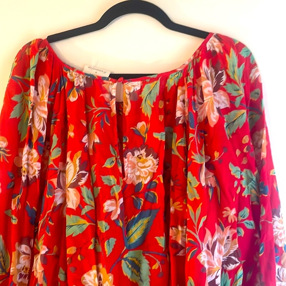 EUC Maeve Red Floral Blouse - Picture 4 of 8